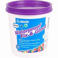 Mapei waterproof fix & grout white